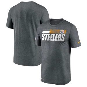 Nike Charcoal Pittsburgh Steelers Sideline Impact Legend Performance T-Shirt
